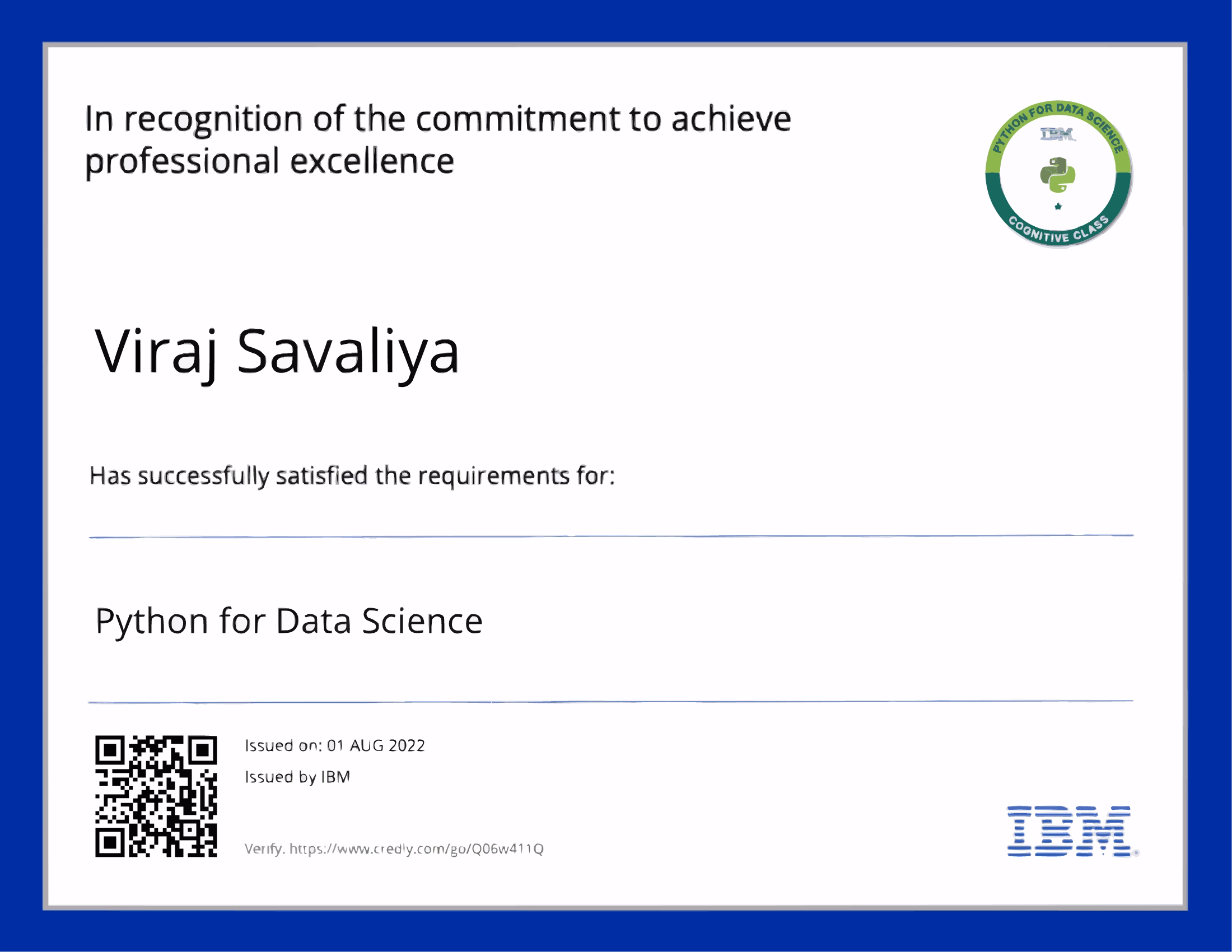 Python Programming Certificate