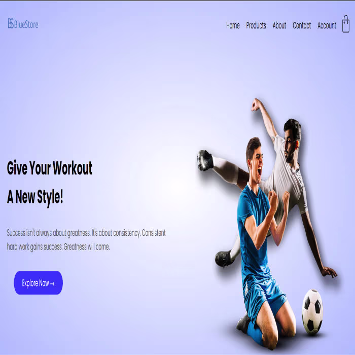 BlueStore E-commerce Website