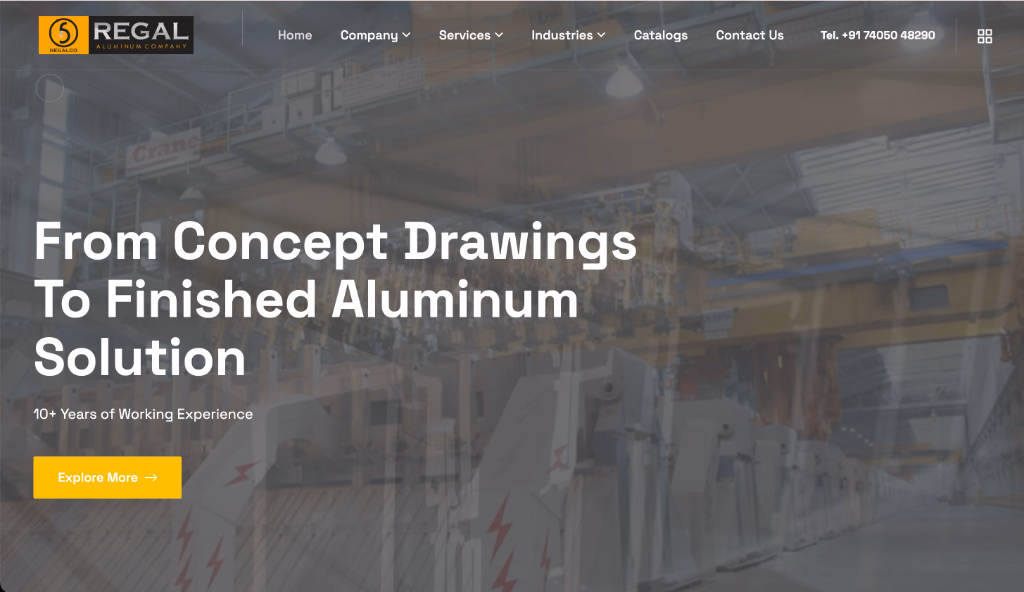 Regal Aluminum Company Website